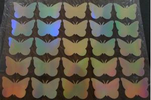 25 Buegelpailletten Schmetterling spiegel iris